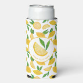 Zitrus-Lemon-Muster Selters Dosenkühler (Seltzer Vorderseite)