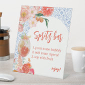 Zitrus Orange Aperol Spritz Bar Brautparty Sockelschild (In Situ)