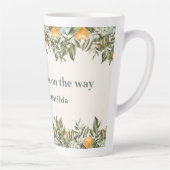 Zitrus, Orange + Blüte kleine Süsse Babydusche Milchtasse (Rechts)