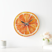Zitrus Orange Frucht Scheibe Runde Uhr (Zuhause)