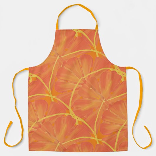 Zitrus Orange Grapefruit Scheibe Kunst Schürze (Vorderseite)