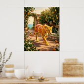 Zitrus Panther Hain Poster (Küche)