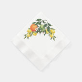Zitrus-Papier-Serviette Serviette (Ecke)