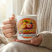 Zitrus-Pop-Art-C-Bomb-Tee-Mischung Kaffeetasse