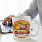Zitrus-Pop-Art-C-Bomb-Tee-Mischung Kaffeetasse