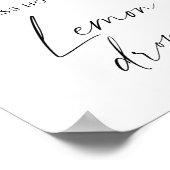 Zitrus - raten Sie, wie viele Zitronentropfen es g Poster (Ecke)