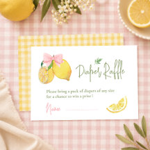 Zitrus rosa Schleife Zitrone Babyparty