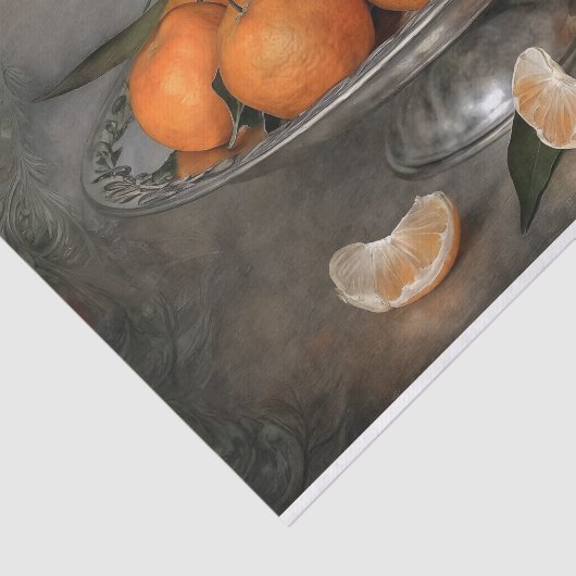 Zitrus & Silver Decoupage Seidenpapier (Ausschnitt)