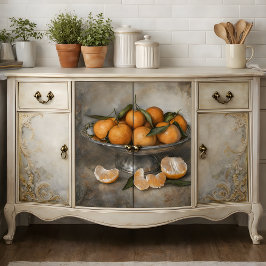 Zitrus & Silver Decoupage Seidenpapier