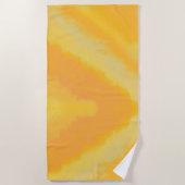 Zitrus Sonnenorange Wasserfarbe  Strandtuch (Vorderseite)