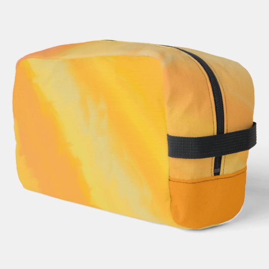 Zitrus Sonnige Orange Wasserfarbe Waschbeutel (Linke Seite)