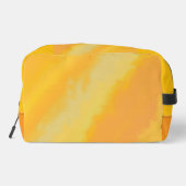Zitrus Sonnige Orange Wasserfarbe Waschbeutel (Rückseite)