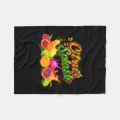 Zitrus-Splash-Sommerferien-Fruchtgrafik Fleecedecke (Vorderseite (Horizontal))