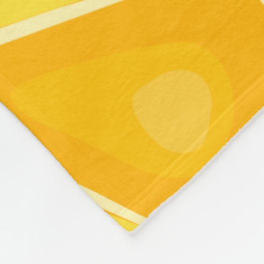 Zitrus TROPICAL SOMMER FRUIT Orange Zitronen Slice Fleecedecke (Ecke)