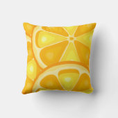 Zitrus TROPICAL SOMMER FRUIT Orange Zitronen Slice Kissen (Rückseite)