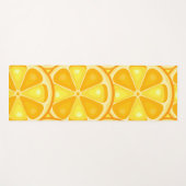 Zitrus TROPICAL SOMMER FRUIT Orange Zitronen Slice Yogamatte (Vorderseite (Horizontal))