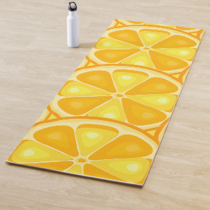 Zitrus TROPICAL SOMMER FRUIT Orange Zitronen Slice Yogamatte