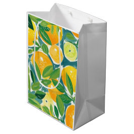 Zitrusbaum Kunsthandwerk Lemonen Orangen Limetten  Mittlere Geschenktüte