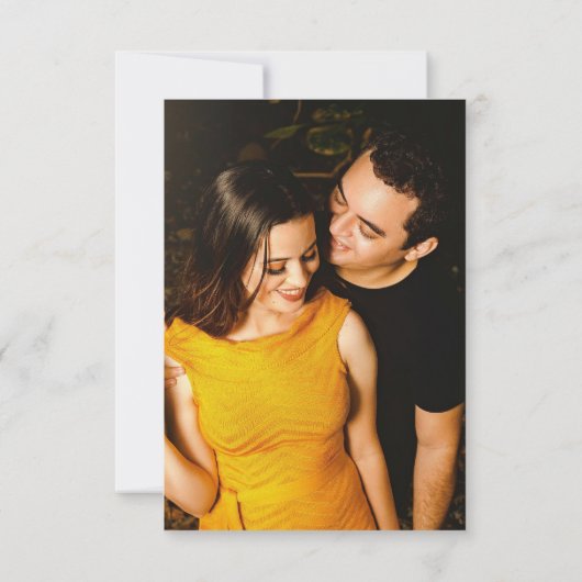 Zitrusblüte Foto Hochzeit speichern das Datum Save The Date (Rückseite)