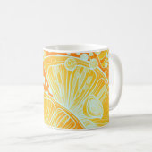 Zitruscocktail: glänzendes Wassermuster Kaffeetasse (VorderseiteRechts)