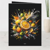 Zitrusexplosion Karte (Rückseite)