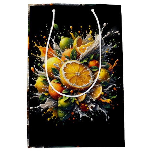 Zitrusexplosion Mittlere Geschenktüte (Vorderseite)