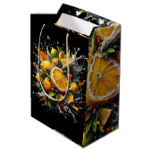 Zitrusexplosion Mittlere Geschenktüte (Rückseite Schrägansicht)