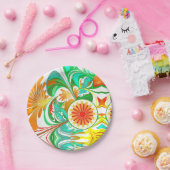 Zitrusexplosion Pappteller (Party)