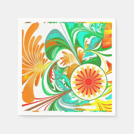 Zitrusexplosion Serviette (Vorderseite)