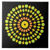 Zitrusfarben, grün, gelb, orange, fliese (Vorderseite)