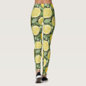 Zitrusfreude: Ein Zitronenmuster Leggings (Rückseite)