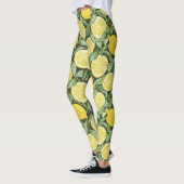 Zitrusfreude: Ein Zitronenmuster Leggings (Links)
