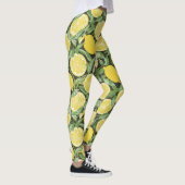 Zitrusfreude: Ein Zitronenmuster Leggings (Rechts)