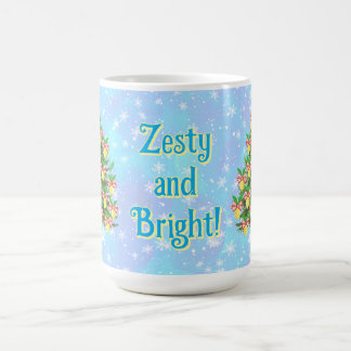 Zitrusfrische und helle Feiertage Kaffeetasse