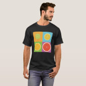 Zitrusfrucht aus Limonem Orangenfrucht T-Shirt (Vorne ganz)