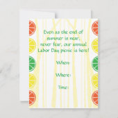 Zitrusfrucht-Bambus-Party Einladung (Vorderseite)