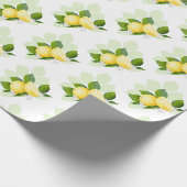 Zitrusfrucht Botanisch Geschenkpapier (Ecke)