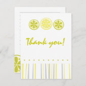 Zitrusfrucht danken Ihnen zu merken Dankeskarte (Vorne/Hinten)