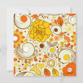 Zitrusfrucht-Drehungs-Einladung Einladung (Rückseite)