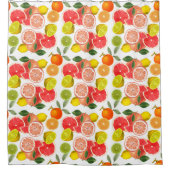 Zitrusfrucht Duschvorhang (Vorderseite)