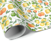 Zitrusfrucht-Einwickelpapier Geschenkpapier (Rolleneckpunkt)