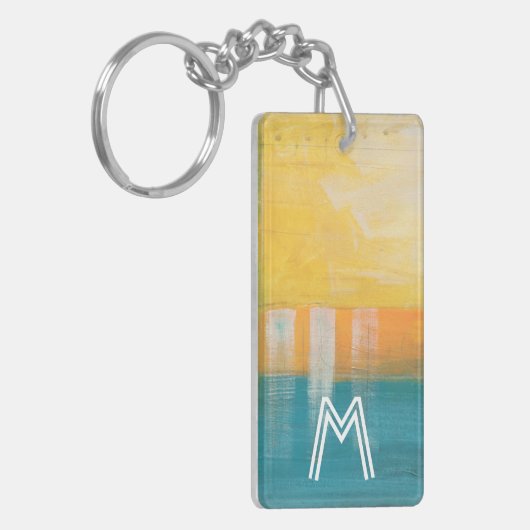 Zitrusfrucht-Felder des Monogramm-| I Schlüsselanhänger (Vorderseite links)