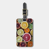 Zitrusfrucht Gepäckanhänger (Vorderseite vertikal)