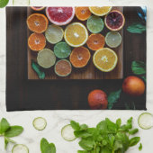 Zitrusfrucht Geschirrtuch (Gefaltet)