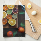 Zitrusfrucht Geschirrtuch (Viertel Falte)