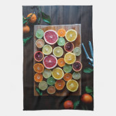 Zitrusfrucht Geschirrtuch (Vertikal)