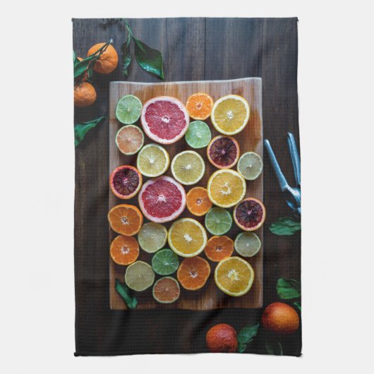 Zitrusfrucht Geschirrtuch (Vertikal)