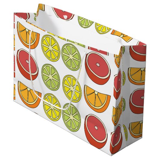 Zitrusfrucht große geschenktüte (Vorderseite Schrägansicht)