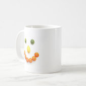 Zitrusfrucht-Lächeln Kaffeetasse (Vorderseite Links)