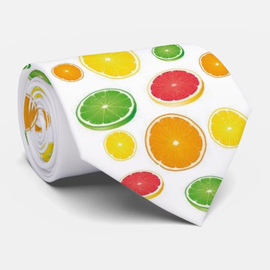 Zitrusfrucht-Liebe-Krawatte Krawatte (Gerollt)